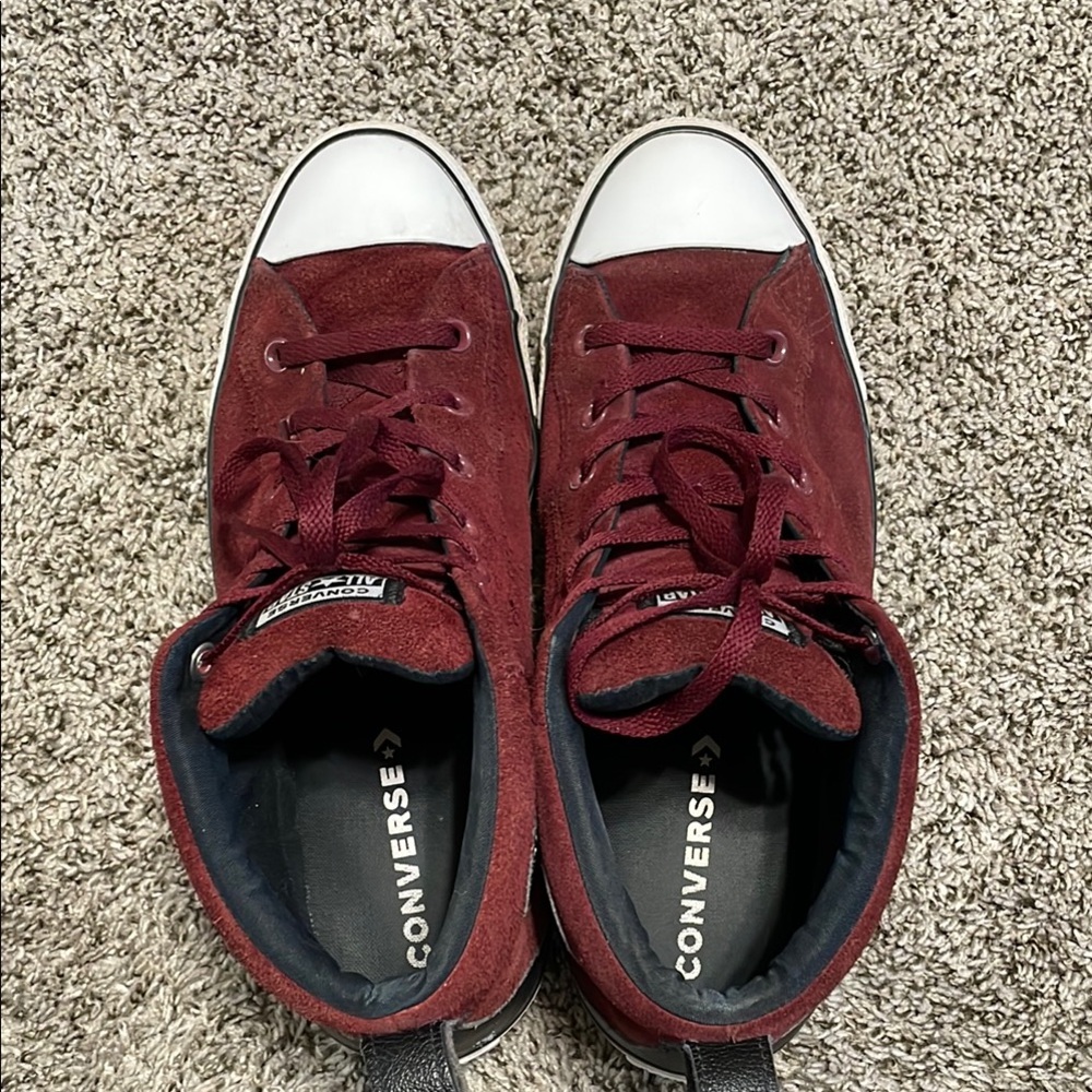 Converse Burgundy Suede Sneakers M12/W14
